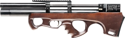 Гвинтівка пневматична Raptor 3 Compact Plus PCP кал 4,5 мм Коричнева чохол в комплекті