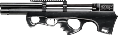 Гвинтівка пневматична Raptor 3 Compact Plus PCP кал 4,5 мм Чорна чохол в комплекті