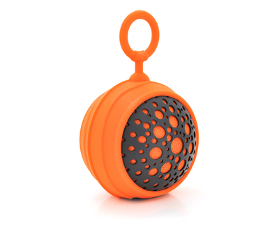 Колонки WAVE-110 Bluetooth 4.2, до 10m, 2х3W, 600mAh, 92dB, USB-micro, DC 5V, Black-Orange, BOX, Q20