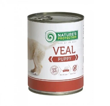 Вологий корм Nature's Protection для цуценят з телятиною Puppy Veal (KIK45087) 400 г
