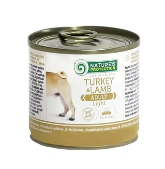 Влажный корм Nature’s Protection для взрослых собак с индейкой и ягненком Adult Light Turkey&Lamb (KIK24519) 200 г