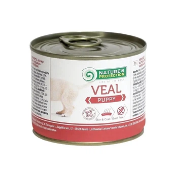 Вологий корм Nature's Protection для цуценят з телятиною Puppy Veal (KIK45086) 200 г