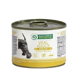 Влажный корм Nature’s Protection для взрослых собак с телятиной и уткой Adult small breed Veal & Duck (KIK45095) 200 г