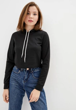 Женская кофта с капюшоном Подіум Short 27907-BLACK XXL Черный