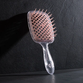 Расческа для волос Hollow Comb Superbrush Plus Clear-Light Pink