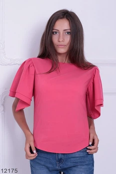 Женская блузка Подіум Heliconia 12175-CORAL S Кораловый