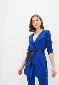 Женский кардиган с поясом Подіум Alexis 27553-BLUE M Синий