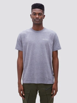 Футболка хлопковая длинная мужская Alpha Industries Blood Chit Tee UTB49001G1 2XL Серая (640631002563)