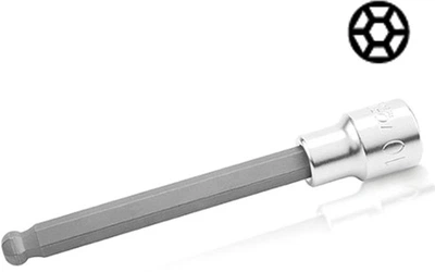 Головка з насадкою Toptul HEX 6 мм 140 мм 1/2" з кулею (BCSA1606)
