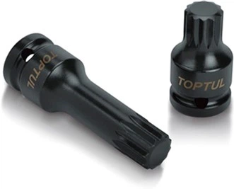 Головка ударная Toptul Spline М14 L77 мм 1/2" KADB (KADB1614L)