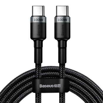 Кабель Baseus Cafule Cable Type-C to Type-C 100W 2m CATKLF-ALG1 Black-Grey