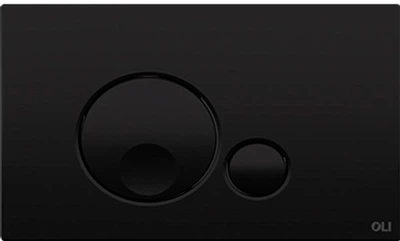 Панель смыва OLI Globe к инсталляции черная soft-touch