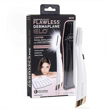 Женский мини триммер Flawless Dermaplane GLO Белый