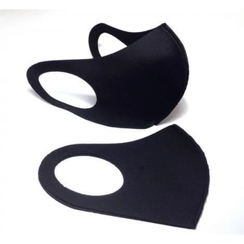 Багаторазова захисна маска Пітта Home Неопренова Чорна розмір М Універсальний для особи 2 шт 2089158792