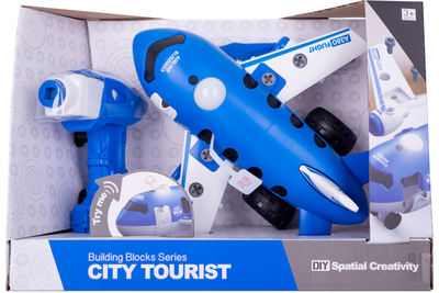 Конструктор DIY Spatial Creativity Самолет с электродвигателем LM8074-DZ-1 (TOYSCJ-1379247)
