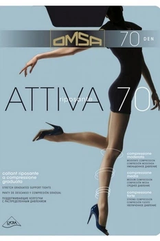 Колготки Omsa Attiva 70 den Fumo 5 размер