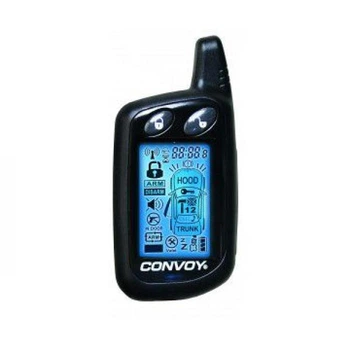 Брелок 5-ти кнопочный двухсторонний с LCD-дисплеем для автосигнализации Convoy MP-100