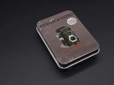 Подарочная коробка металлическая Classic & Retro 9х7х2 см Серый (GL-113)