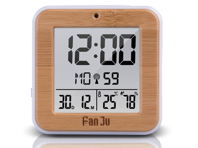 Часы FanJu FJ3533 Температура Влажность Цифровые Дерево (1006-597-01)
