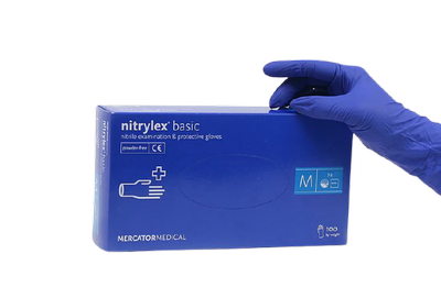 Перчатки нитриловые NITRYLEX BASIC нестерильные неопудренные (XS)