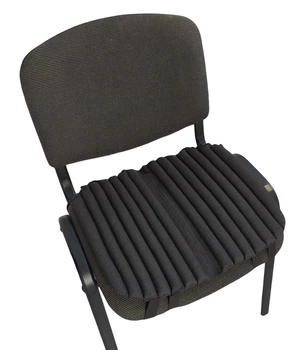 Ортопедичні подушки EKKOSEAT для сидіння на робочий стілець. Чорна. ST-1G-101.forback43