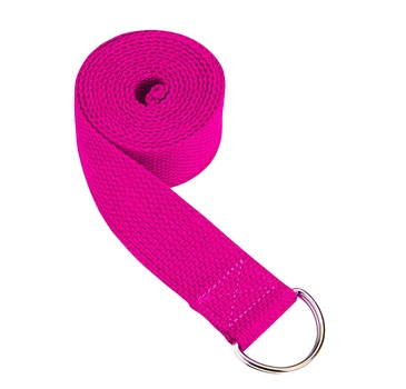 Ремень для йоги YogaLife 183 см Yoga Belt розовый (Пояс для занятий йогой и пилатесом)