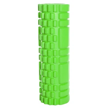 Массажный ролик YogaLife Compact 30х10 см салатовый (роллер, валик, цилиндр для МФР и йоги, массажер для спины, ног, рук, шеи) YL-CM30GR