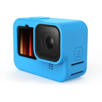 Силіконовий чохол з ремінцем для GoPro HERO10 та HERO9 Black AC Prof XTGP562BLUE Блакитний