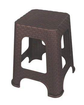 Табурет РОТАНГ (38 x 38 x 45 см) Elif Plastic коричневый Е-421