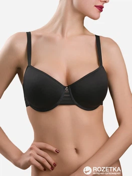 Бюстгальтер с косточками бесшовный Conte Sport Glam RB4046 70E Черный (4810226308844)