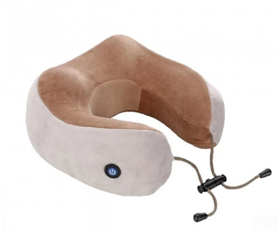 Массажная подушка с памятью и вибрацией U-Shaped Massage Pillow ZX