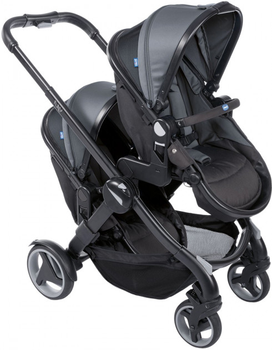 Коляска для двойни Chicco Fully Twin Черная с серым (79003.85) (8058664109043)