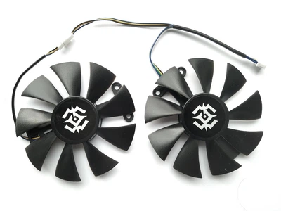 Вентилятор Ecotherm для видеокарты Zotac PowerColor GFY09010E12SPA (GA91S2H GA91S2U) комплект 2 шт (№58.3)