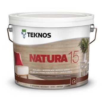 Лак інтерєрний акриловий Teknos NATURA 15 півматовий 2,7л