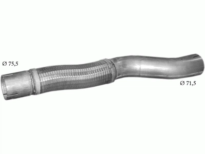 Труба промежуточная Мерседес (Mercedes) 614 din 53242 (69.66) Polmostrow
