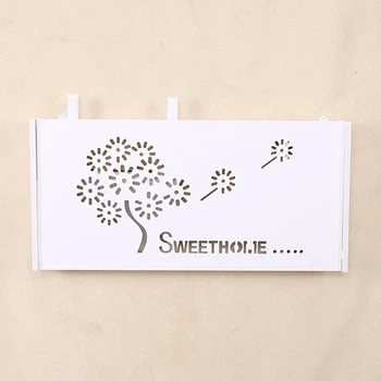 Настенная коробка для роутера Wi-Fi Полка 30*20,5*10 см Белая sweethome