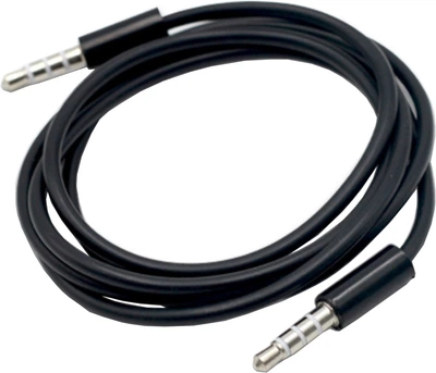 Кабель Value AUX 4 pin 3.5 мм M/M 1 м Black (S0501)