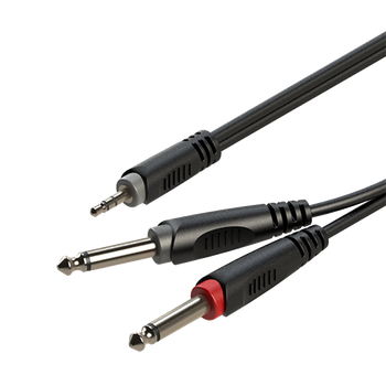 Готовый аудиокабель Roxtone RAYC130L1, Jack - Mini-Jack, 2х1x0.14, 1 м