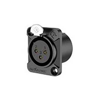 Разъем Roxtone RX3FD-BG XLR панельный female (мама)