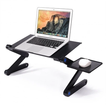 Столик трансформер для ноутбука ukc Laptop Table T8 чорний