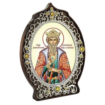 Икона латунная Святой равноапостольный Князь Владимир BGH0995L