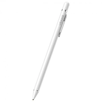 Стилус Usams US-ZB057 Touch Screen (With clip) Белый
