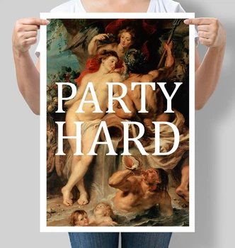 Постер Motivator Party hard А3 30х42 см (М072_А3)