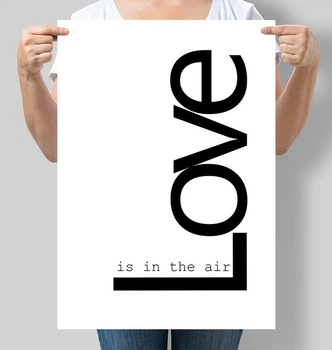 Постер мотивуючий Motivator Love is in the air А3 30х42 см (М064_А3)