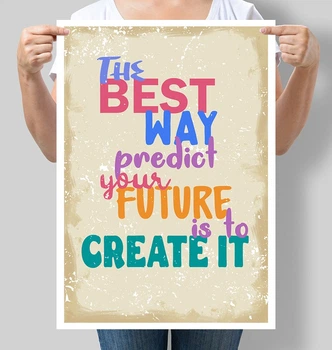 Постер мотивуючий Motivator The Best way to predict your future is to create it А3 30х42 см (М151_А3)