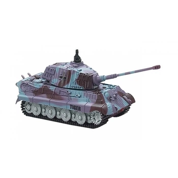 Танк микро р/у 1:72 King Tiger со звуком (фиолетовый, 35MHz) (GWT2203-2)
