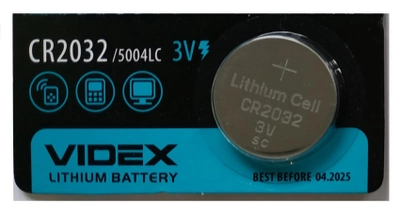Батарейка дискова Videx CR 2032 1 штука