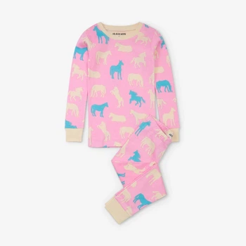 Піжама Hatley Horse Silhouettes 3A рожевий 98см (PJAFAHO114)