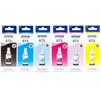 Чернила для Epson L805 Epson 673 B/C/M/Y/LC/LM 6шт х 70мл SET673E
