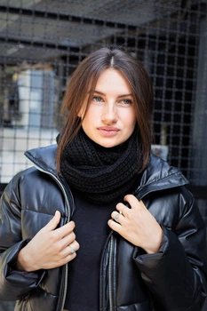 Шарф Хомут Without Scarf Woman Black 319381351